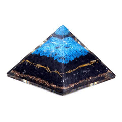 Orgonite Pyramid - Turqoise & Tourmaline (70mm)