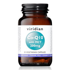 Viridian Co-enzyme Q10 200mg with MCT (30caps)