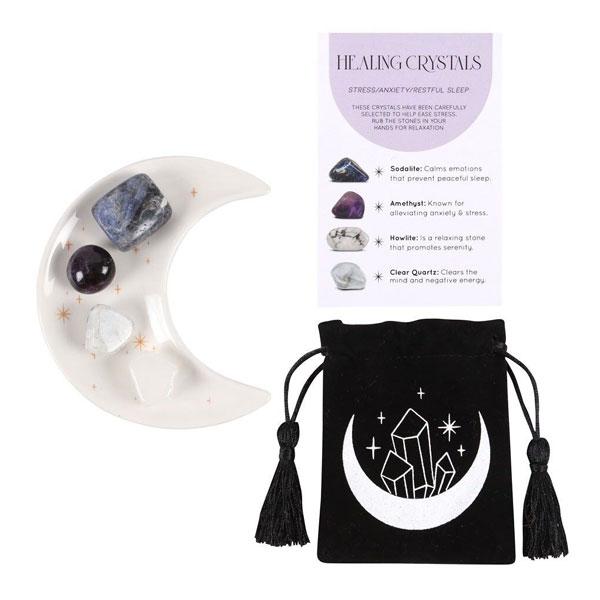 Crystal Set with Moon Trinket - Stress