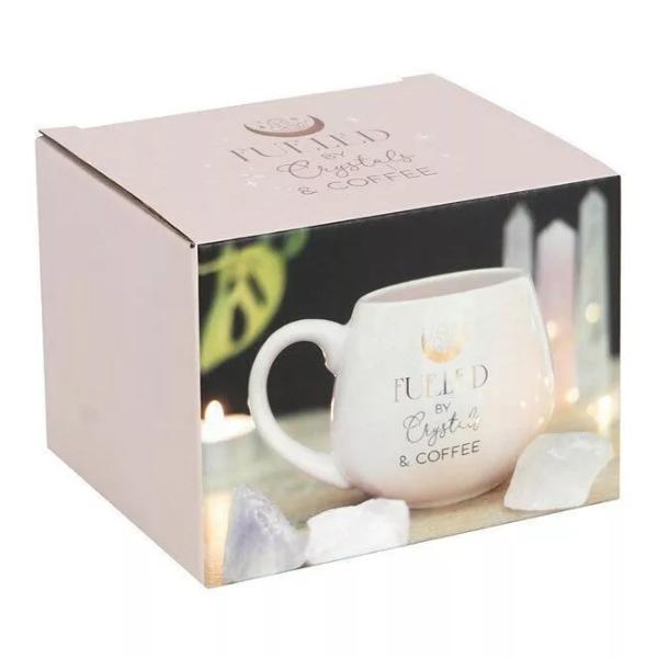 Crystals and Coffee Rounded Mug