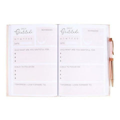 Gratitude Journal with Rose Quartz Pen