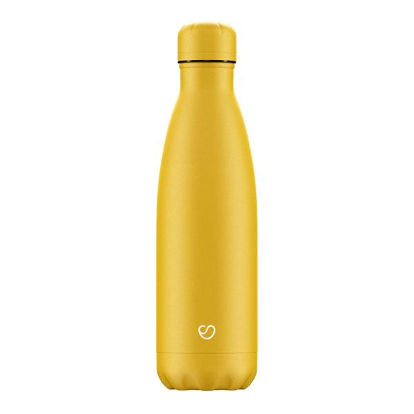 Matte Yellow Insulated Bottle (500ml)