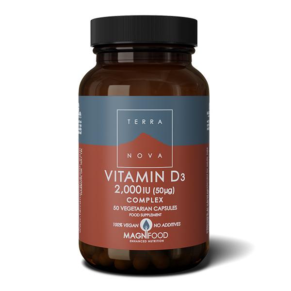 Terranova Vitamin D3 2,000iu Complex (50caps)