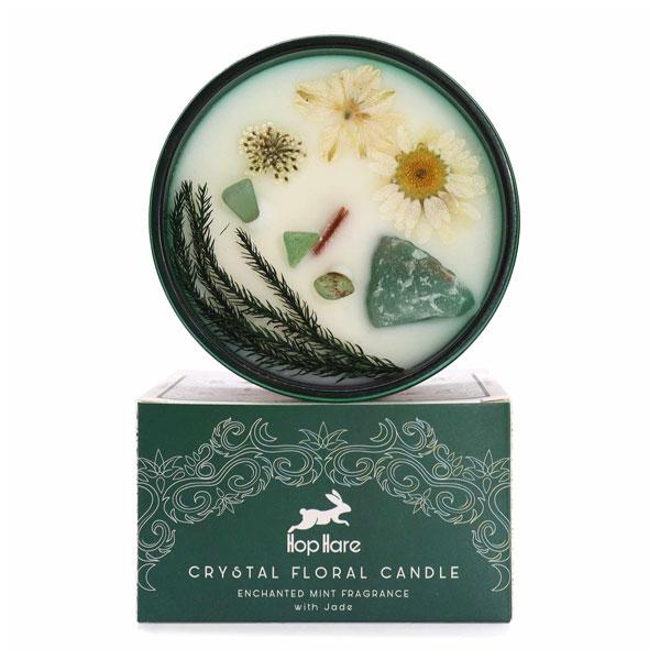 Crystal Flower Candle - The Magician