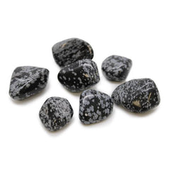Obsidian Snowflake (Tumblestone) - Large