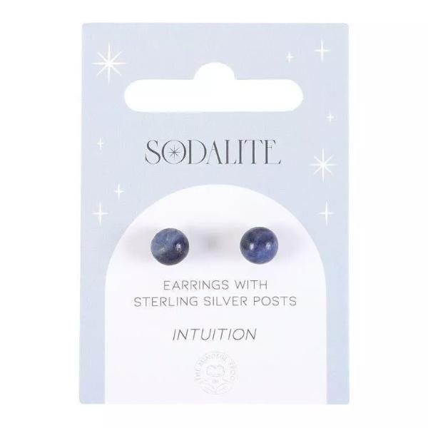 Crystal Earrings - Sodalite