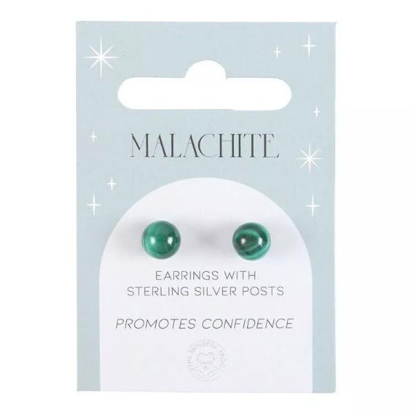 Crystal Earrings - Malachite