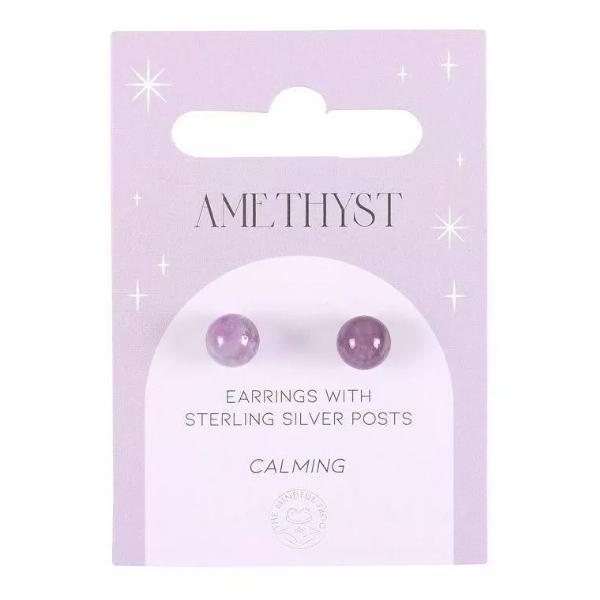 Crystal Earrings - Amethyst