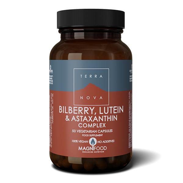 Terranova Bilberry, Lutein & Astaxanthin (Eye Support) Complex (50caps)