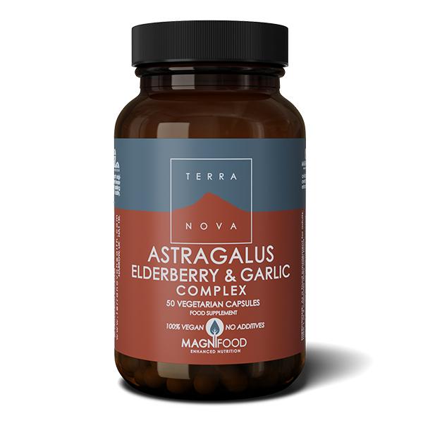Terranova Astragalus, Elderberry & Garlic Complex (50caps)