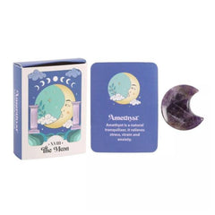 Amethyst Crystal Moon in a Box