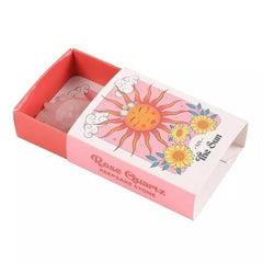 Rose Quartz Crystal Sun in a Box
