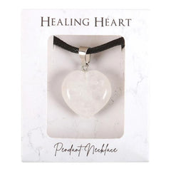 Healing Heart Necklace - Clear Quartz