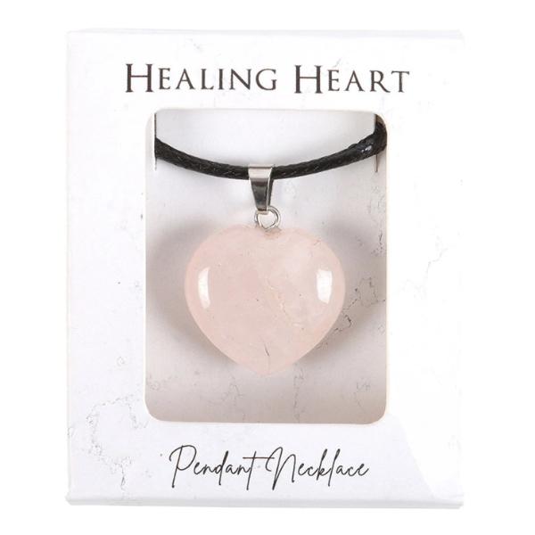 Healing Heart Necklace - Rose Quartz