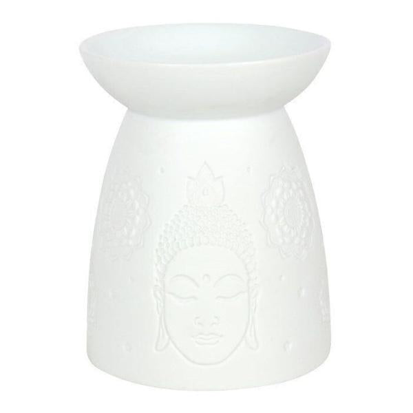 White Ceramic Buddha Oil Burner