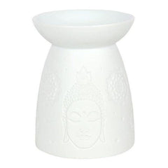 White Ceramic Buddha Oil Burner