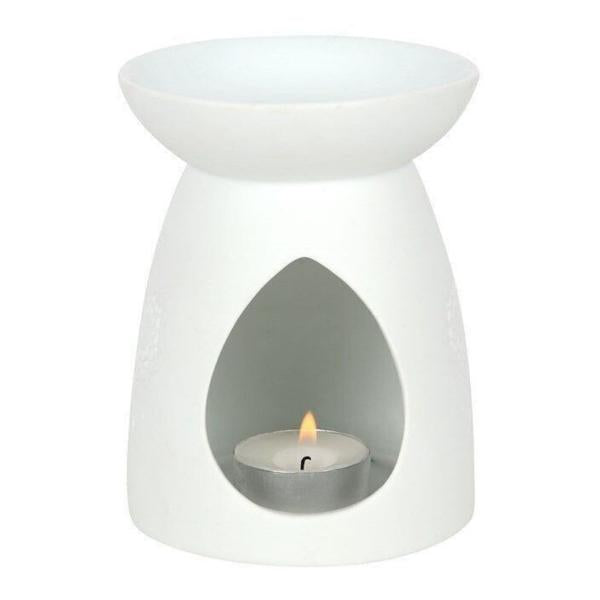 White Ceramic Buddha Oil Burner