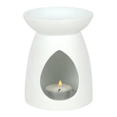 White Ceramic Buddha Oil Burner