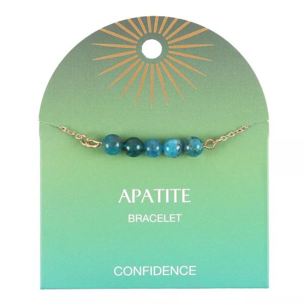 Beaded Chain Bracelet - Apatite
