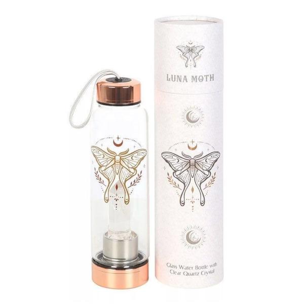 Luna Moth Bottle - Clear Quartz