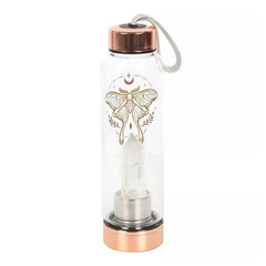 Luna Moth Bottle - Clear Quartz