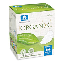 Organyc Sanitary Pads (Moderate flow) (10pcs)