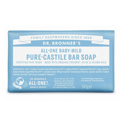 Dr Bronners Organic Baby Mild Soap Bar (140g)