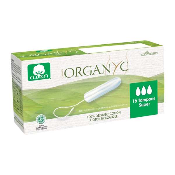Tampons Regular 100% organic cotton (16pcs)