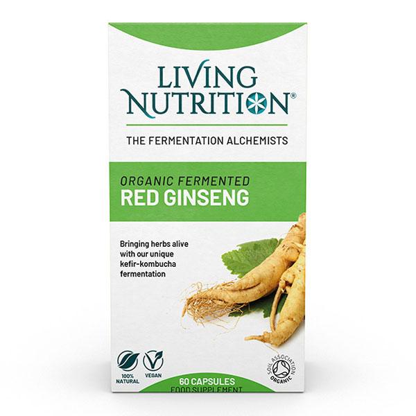 Living Nutrition Organic Fermented Red Ginseng (60caps)