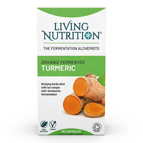 Living Nutrition Organic Fermented Turmeric (60caps)