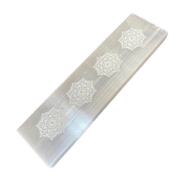 Selenite Charging Plate - Mandala (15cm)