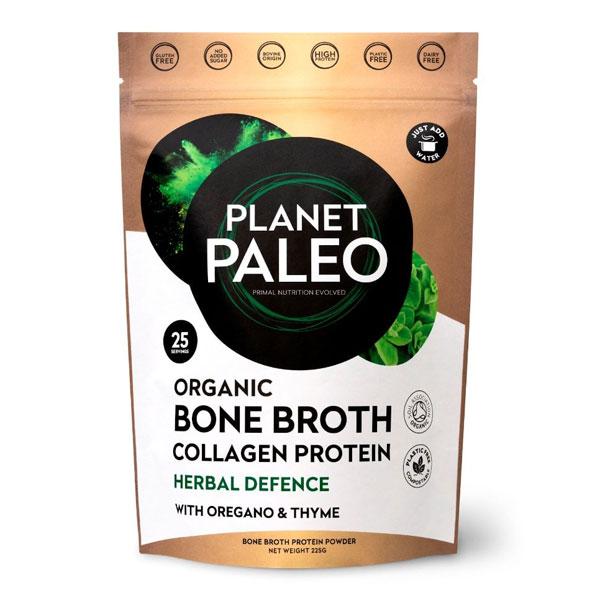 Planet Paleo Bone Broth Collagen Herbal Defence (225g)
