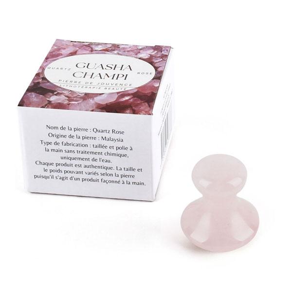 Mushroom Gua Sha - Rose Quartz