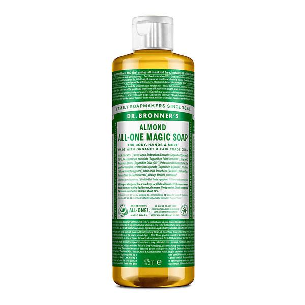 Dr Bronners Almond Castile Soap (473ml)