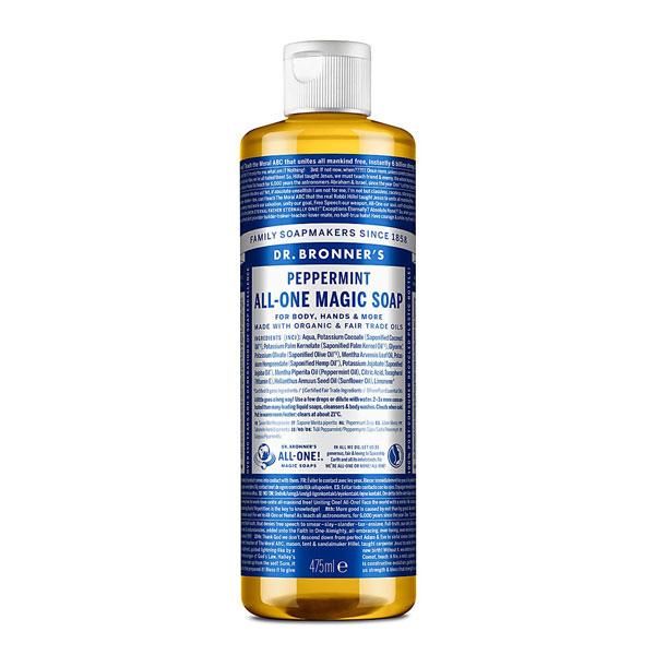 Dr Bronners Organic Peppermint Castile Soap (473ml)