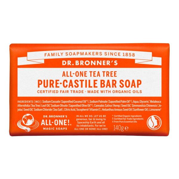 Dr Bronners Hemp Tea Tree Pure Castile Soap (140g)