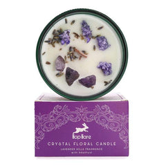 Crystal Flower Candle - The Moon