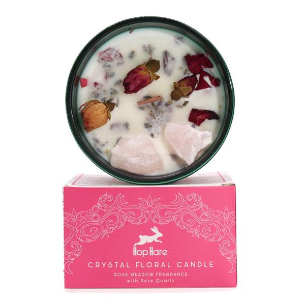 Crystal Flower Candle - The Lovers