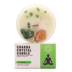 Chakra Crystal Candle - Heart Chakra