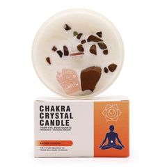 Chakra Crystal Candle - Sacred Chakra