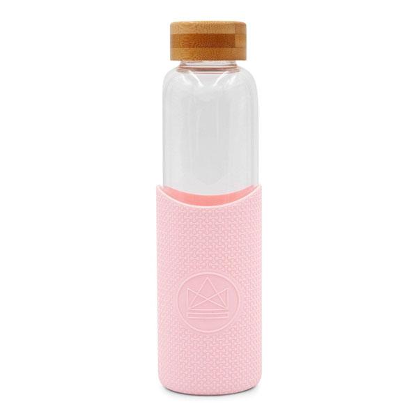 Reusable Glass Bottle - Pink Flamingo (550ml)
