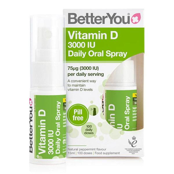 BetterYou Dlux3000 Daily Vitamin D Oral Spray  (15ml)