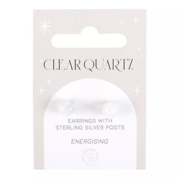 Crystal Earrings - Clear Quartz