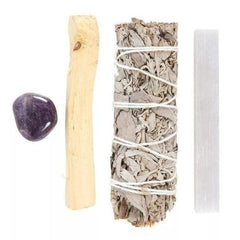 Smudge Kit with Amethyst