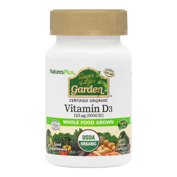Nature's Plus Organic Vit D3 5000iu (60caps)
