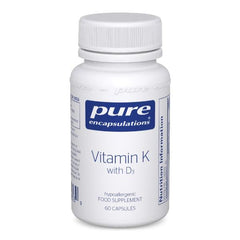 Pure Encapsulations Vitamin K with D3 (60caps)