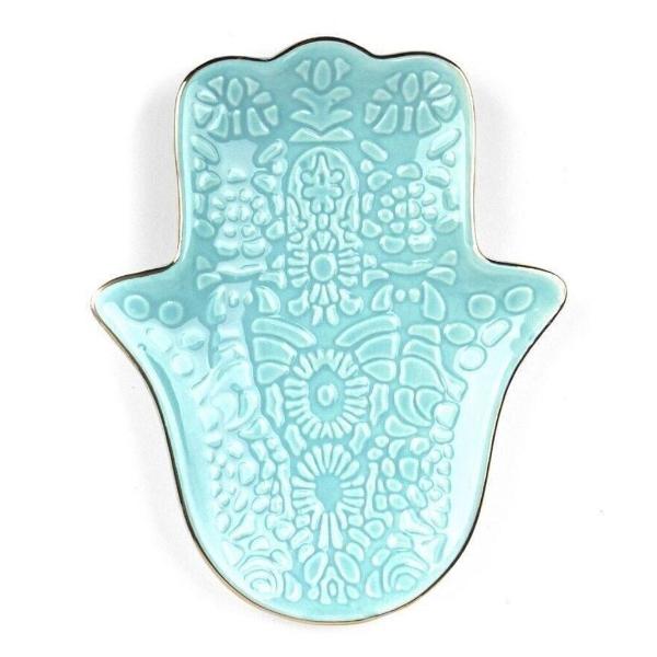 Turquoise Hamsa Dish