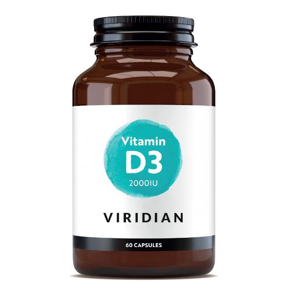 Viridian Vitamin D3 (Vegan) 2000iu (60caps)