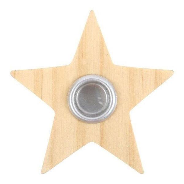 Wooden Star Spell Candle Holder