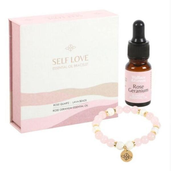 Self Love Rose Quartz Essential Oil Bracelet